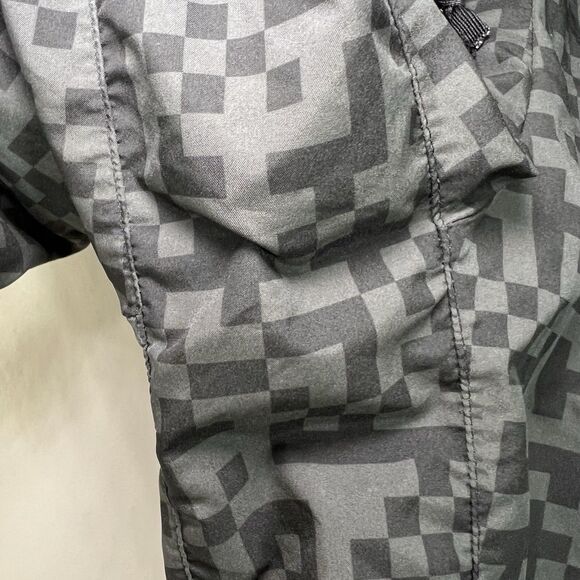 Nike Running Lined Athletic Shorts Mens Size Medium Black Gray Geometric Pockets - Picture 6 of 10